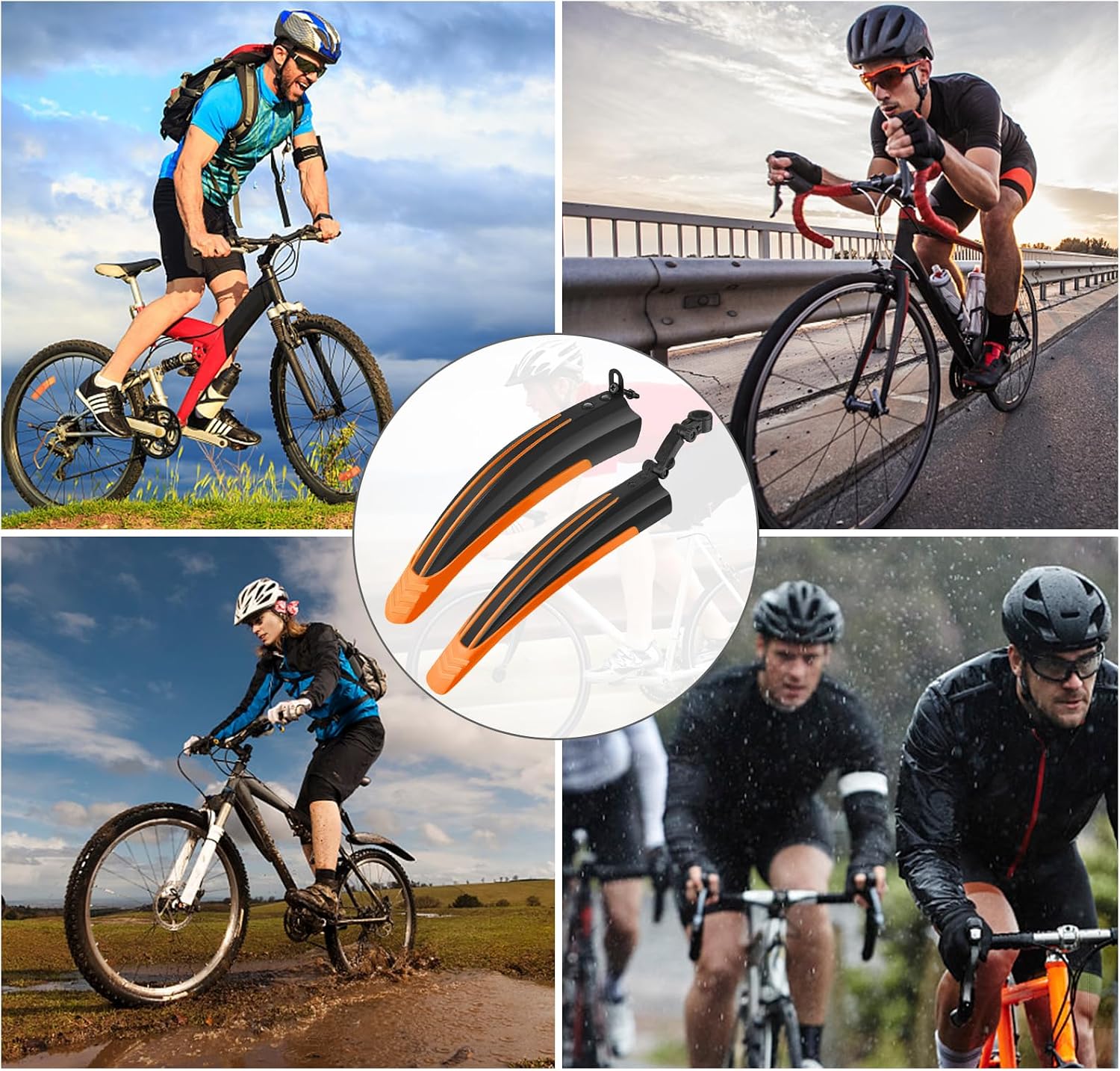 Thumbnail 6 de Ledeak Bike Mudguard Set – Portable Adjustable Front & Rear Fenders for 20–26 Inch Bikes