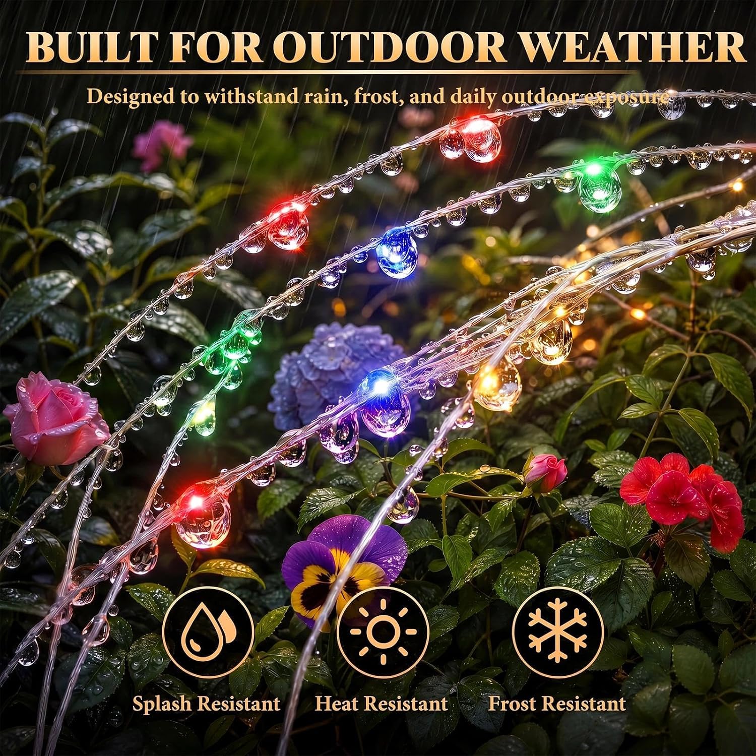 Thumbnail 6 de Fairdeer Solar Firework Lights Outdoor Garden (4 Pack) – 120 LED Copper-Wire Starburst Path Lights