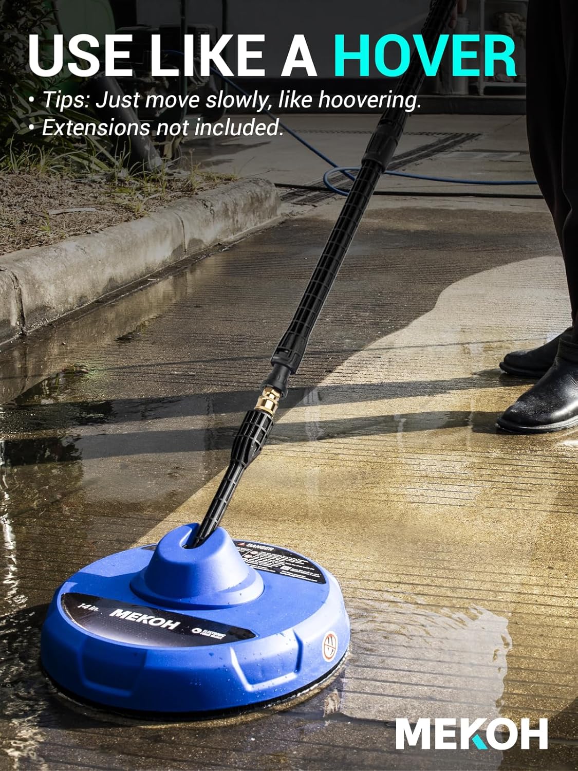 Thumbnail 2 de MEKOH Large Patio Cleaner Attachment for Karcher K2–K7 (31cm) – Rotary Surface Cleaner