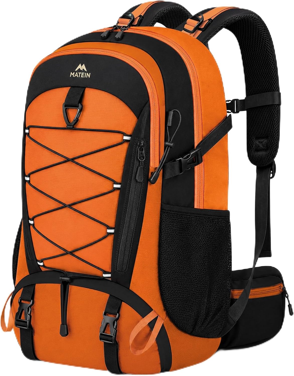 Detalle de MATEIN-wandelrugzak van 40 liter met schoenenvak en regenhoes