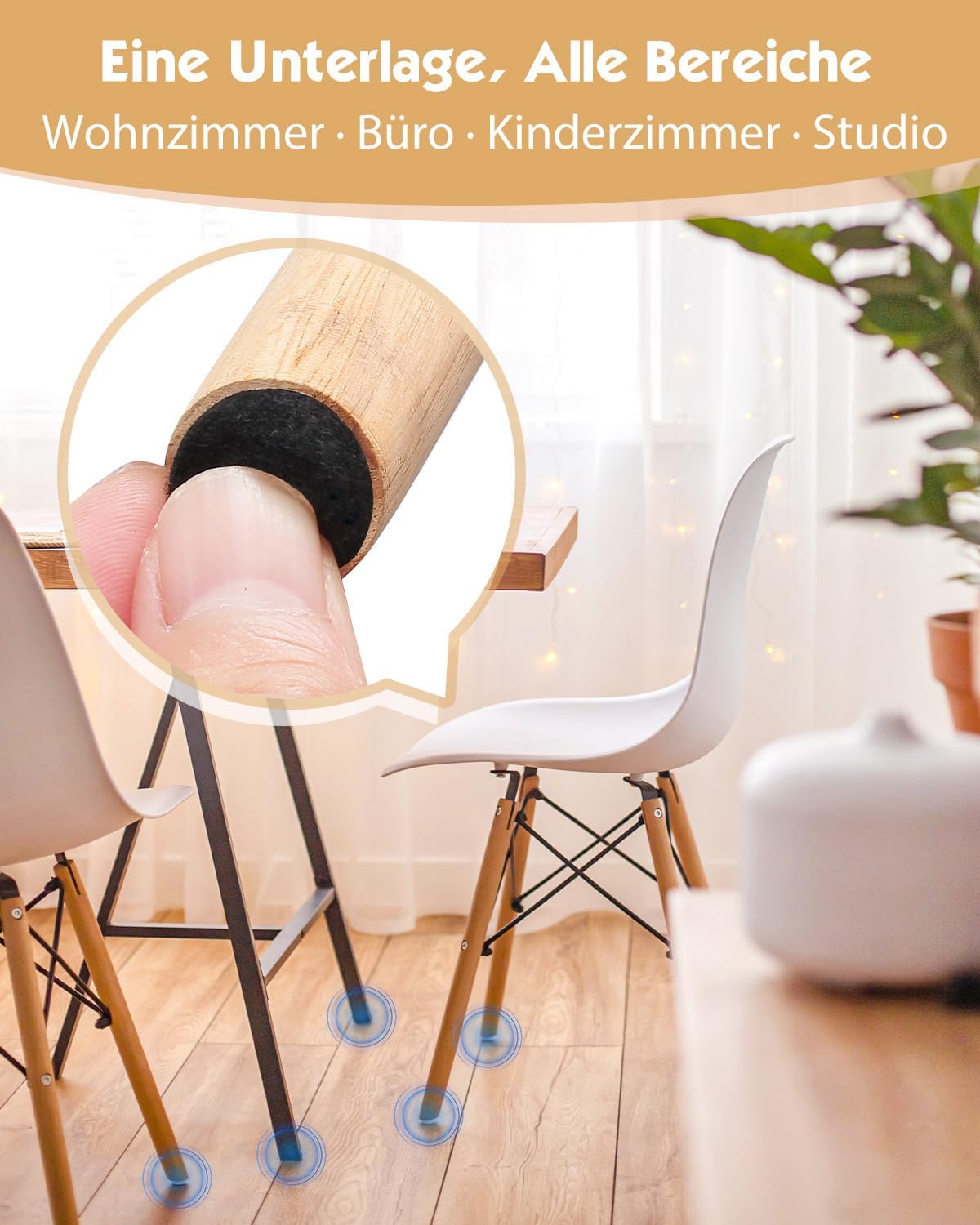 Thumbnail 5 de Filzgleiter 15 mm, 108 Stück für Bodenschutz