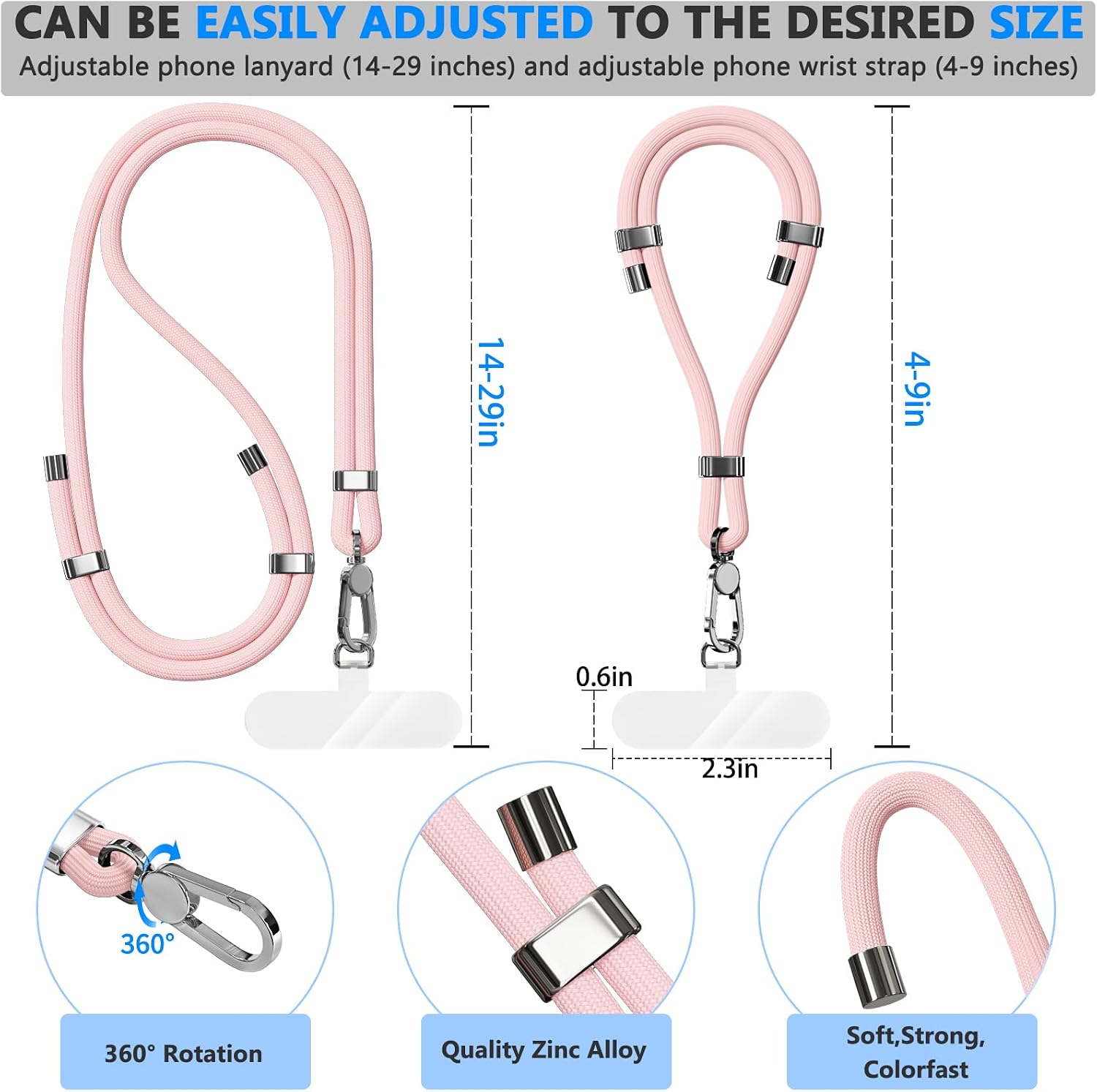 Detalle de Joremx Phone Lanyard, Polyester