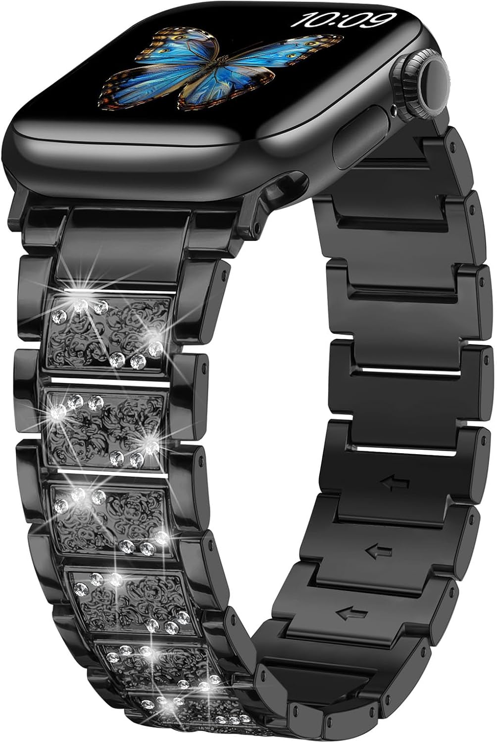Detalle de Sixmoat Bling Diamond Metal Strap for Apple Watch ๐