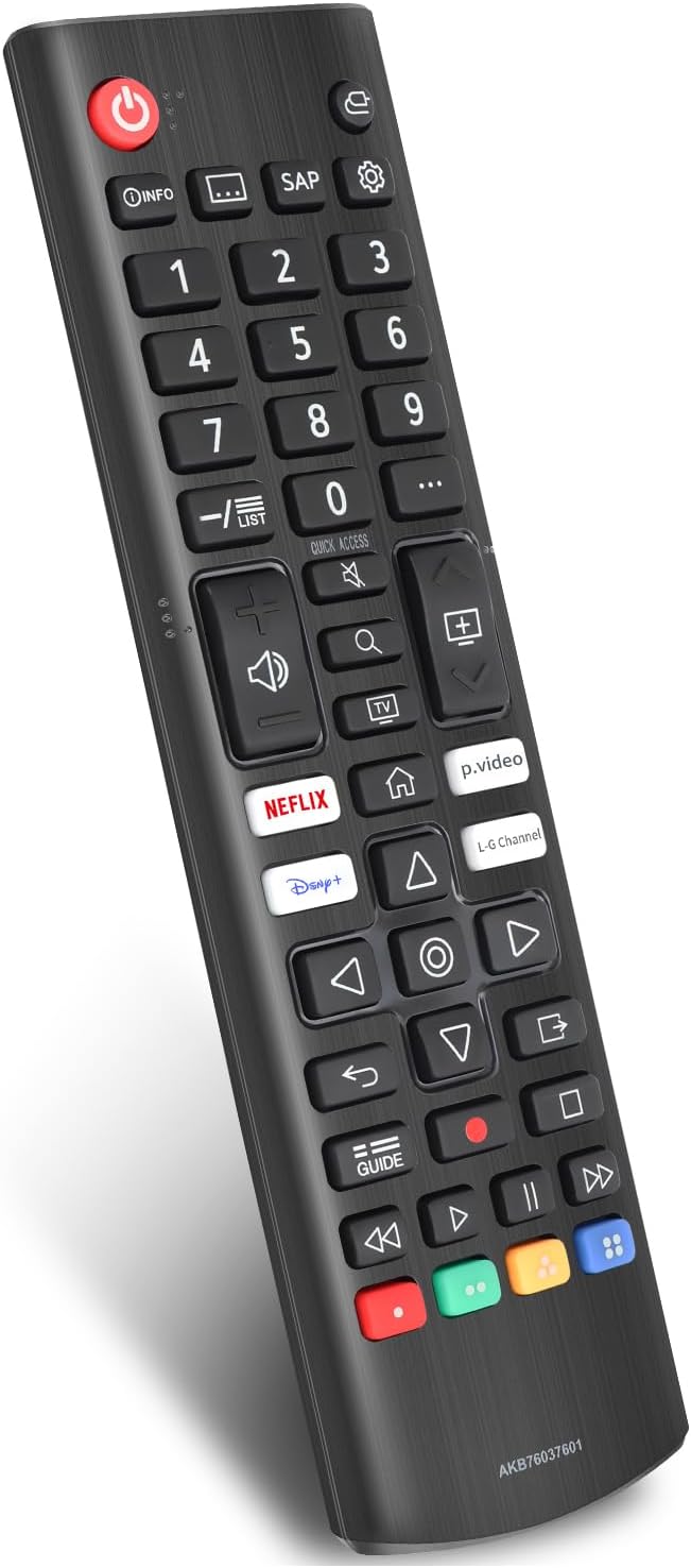 Detalle de LG TV Universal Replacement Remote (AKB76037601) – Ready to Use Out of the Box