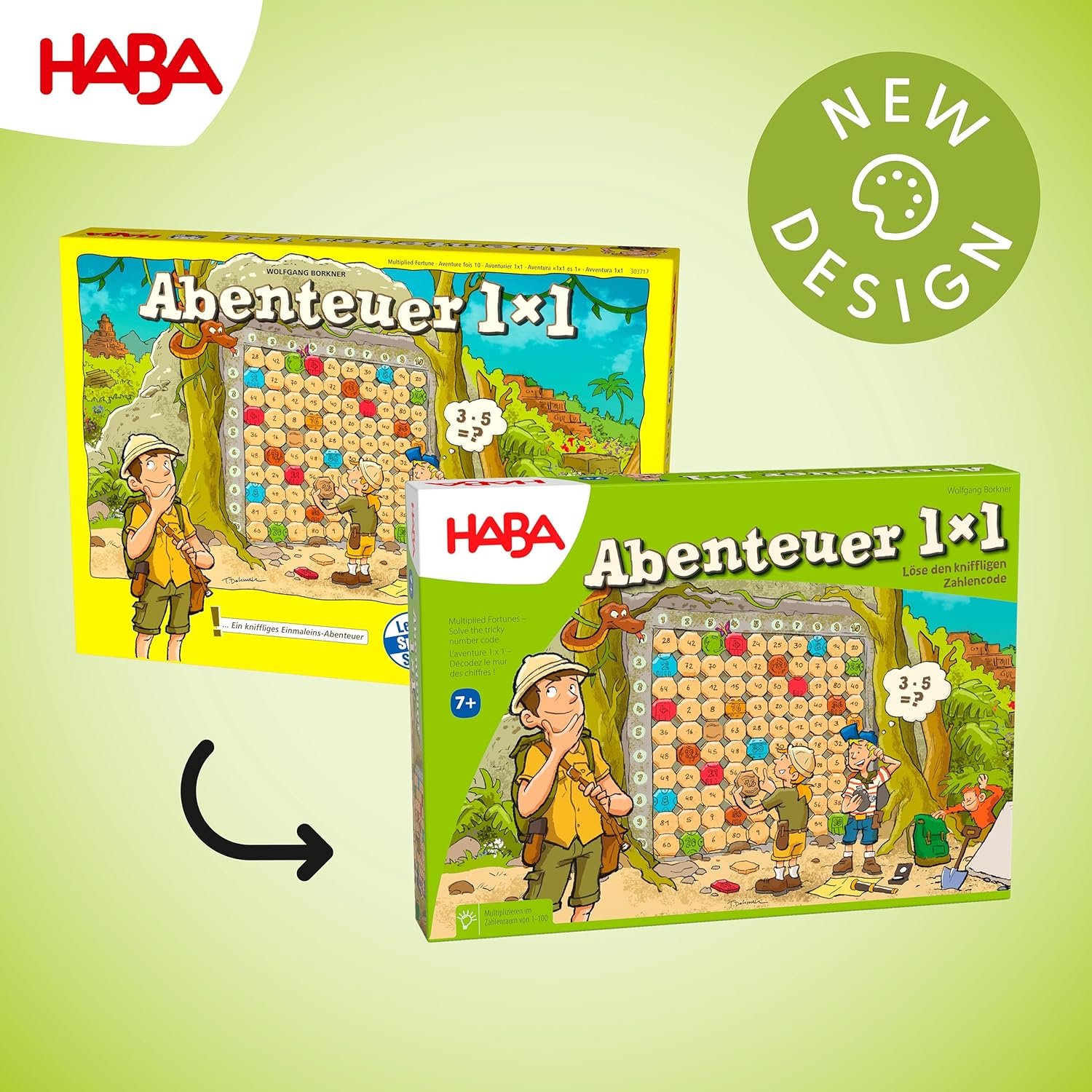 Thumbnail 1 de HABA benteuer 1x1 Rechen- und Lernspiel (Multiplizieren im Zahlenraum 1–100) ab 7 Jahren