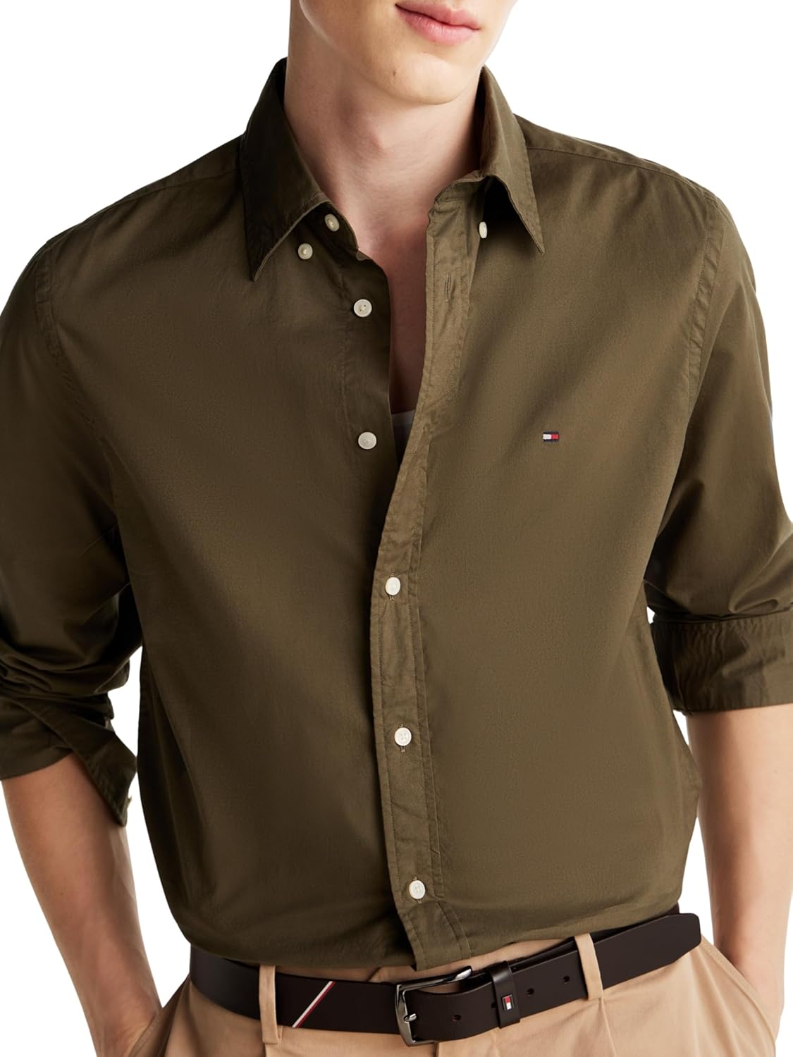 Detalle 2 de Tommy Hilfiger Camisa Verde Regular Fit