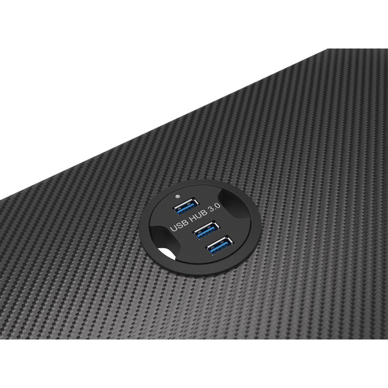 Detalle de Genesis Holm 200 RGB Mesa gaming negra