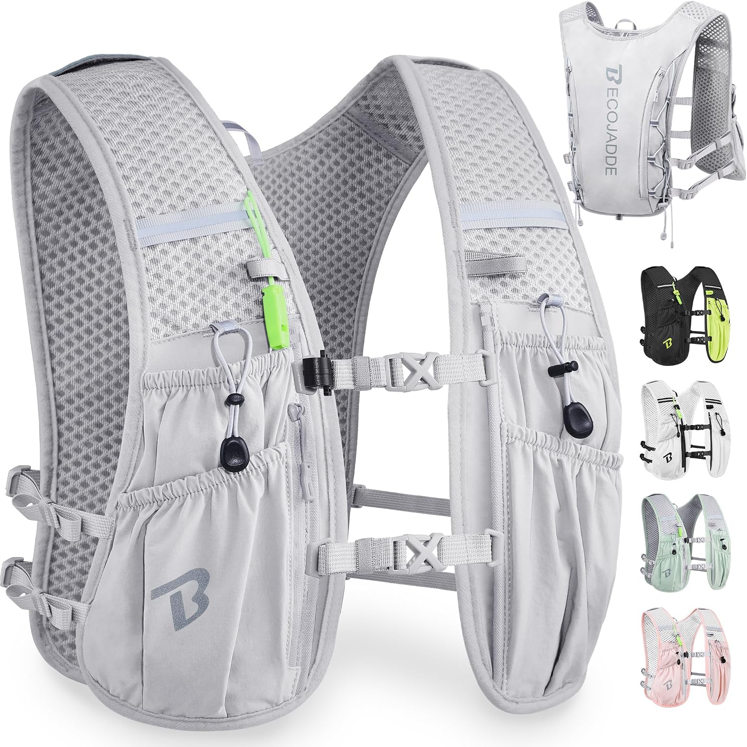 Thumbnail 6 de BECOJADDE 5L/6L Running Hydration Vest with Adjustable Straps and Pockets