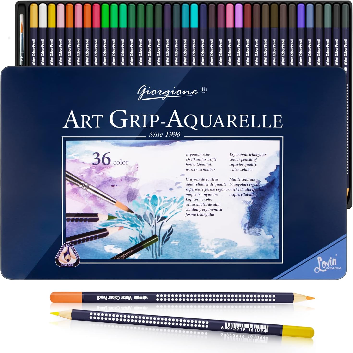 Thumbnail 6 de Reaeonat Watercolour Pencils 24 Colour Set in Tin Box – A Practical Choice for Beginners and Everyday Artists