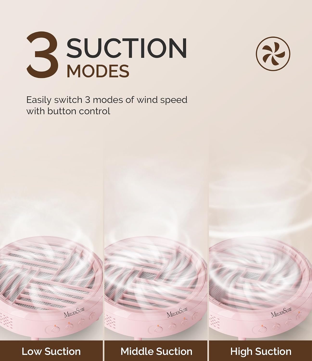 Detalle 2 de MelodySusie Nail Dust Collector 3 suction
