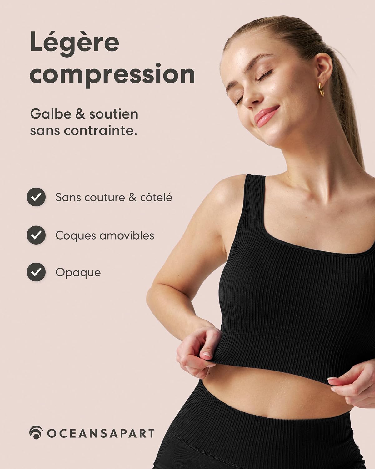 Thumbnail 2 de Brassière sport Oceansapart Sydney, taille XS-XXL