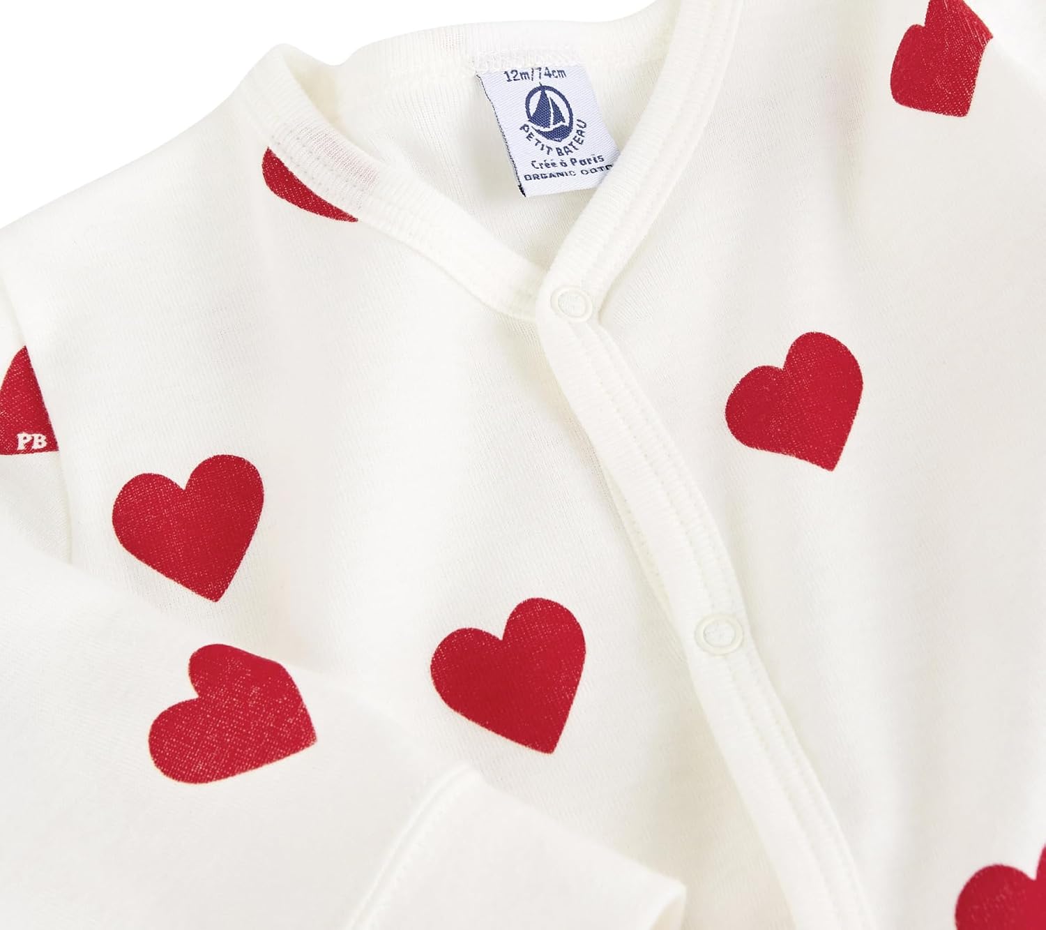 Detalle de Petit Bateau Dormi Bene Pigiama senza piedini per Bimba 0-24 mesi – cotone organico (Pacco da 1)