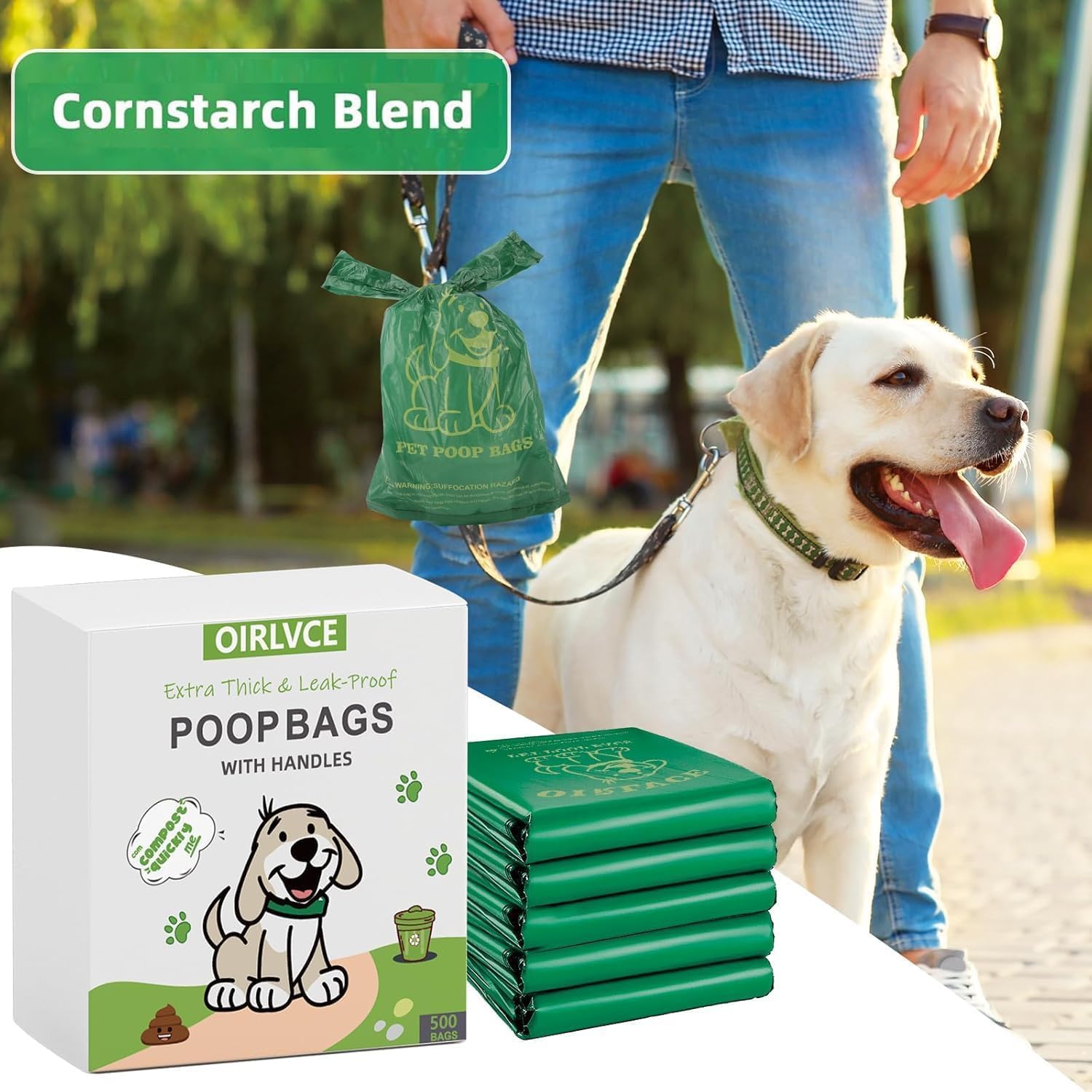 Thumbnail 6 de OIRLVCE 500 Dog Poop Bags with Handles – Extra Thick, Leak-Proof and Lavender Scented