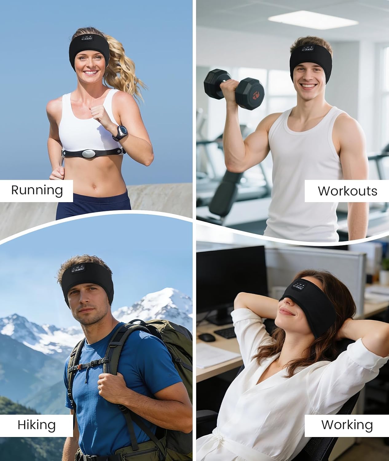 Thumbnail 6 de LC-dolida LC001 Bluetooth 5.4 Sleep Headband with HD Sound and Mic