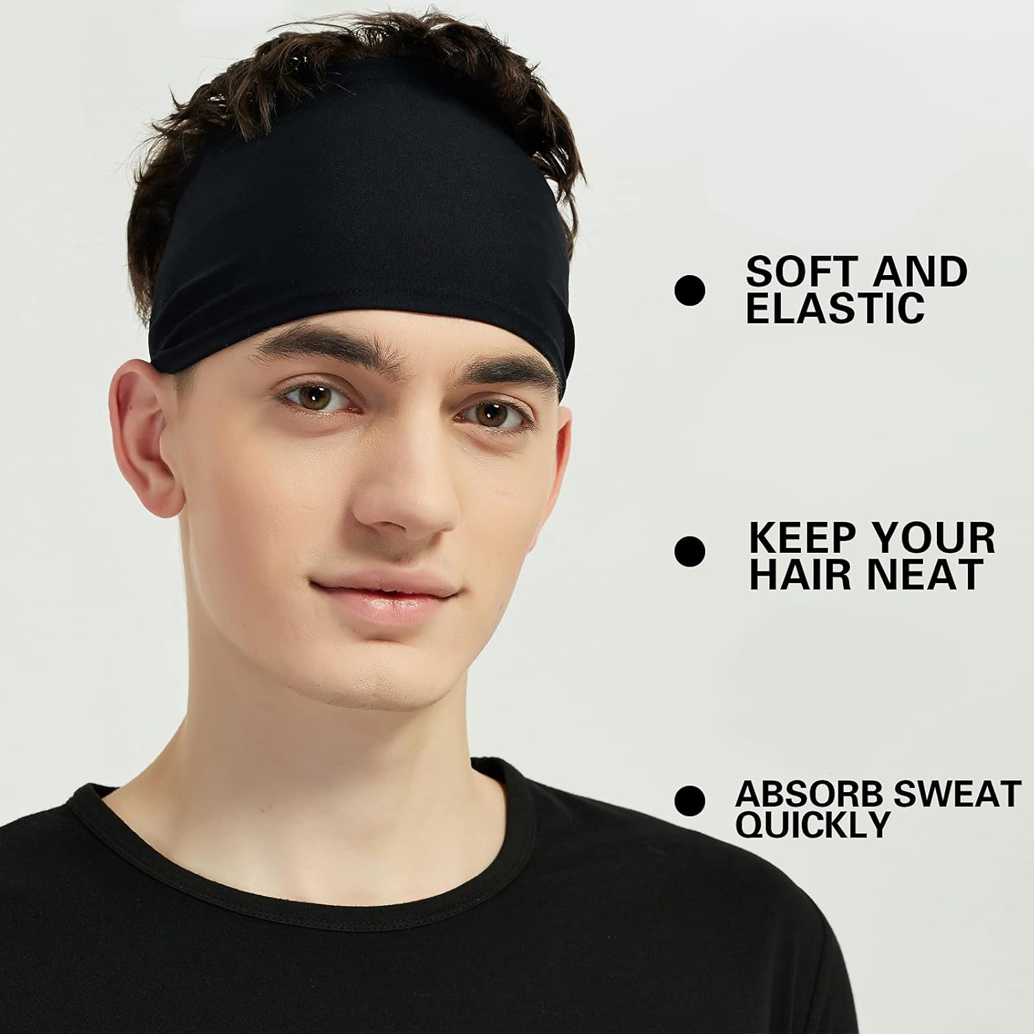Detalle 2 de Pilamor Sports Headbands 5-Pack moisture-wicking