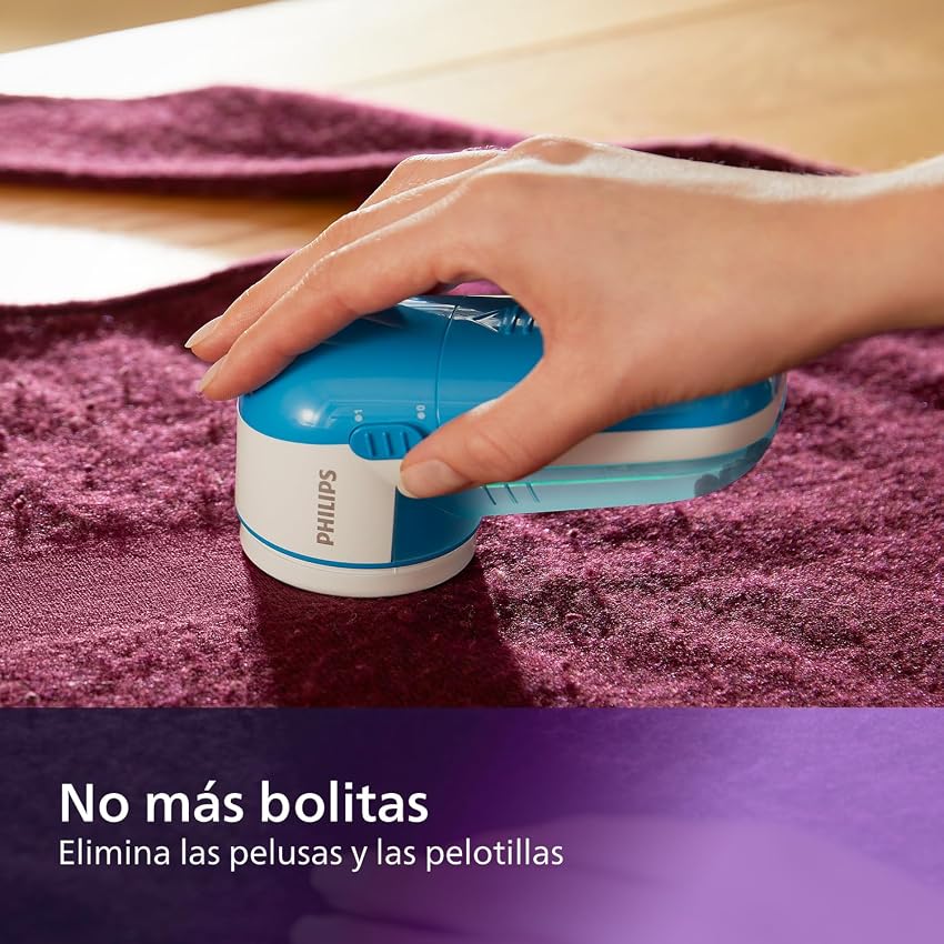 Detalle de Philips GC026/00 Quitapelusas 8.800 RPM, compacto y ligero
