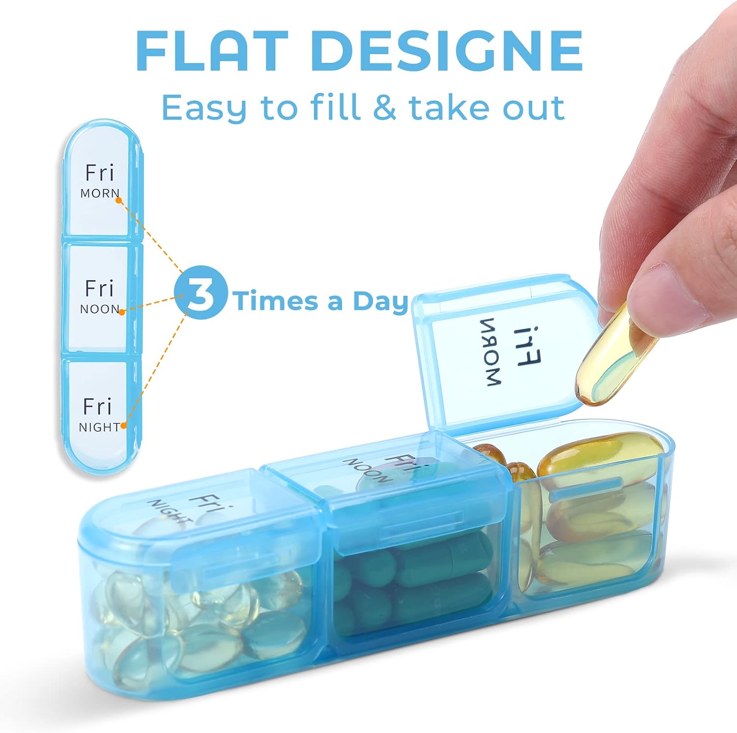 Detalle de Daviky Pill Organiser, 7-Day