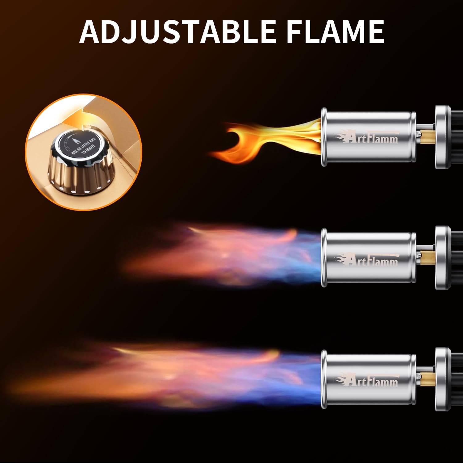 Thumbnail 4 de ARTFLAMM Flame Thrower Gun - Propane Cooking Torch for BBQ, Campfire and More
