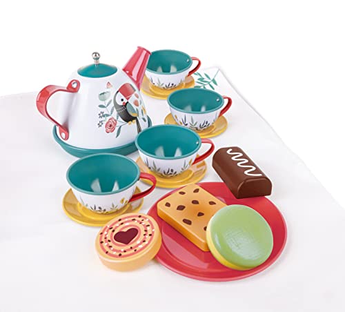 Detalle 2 de Hape Hora del Té set de juego infantil con tetera 🍽