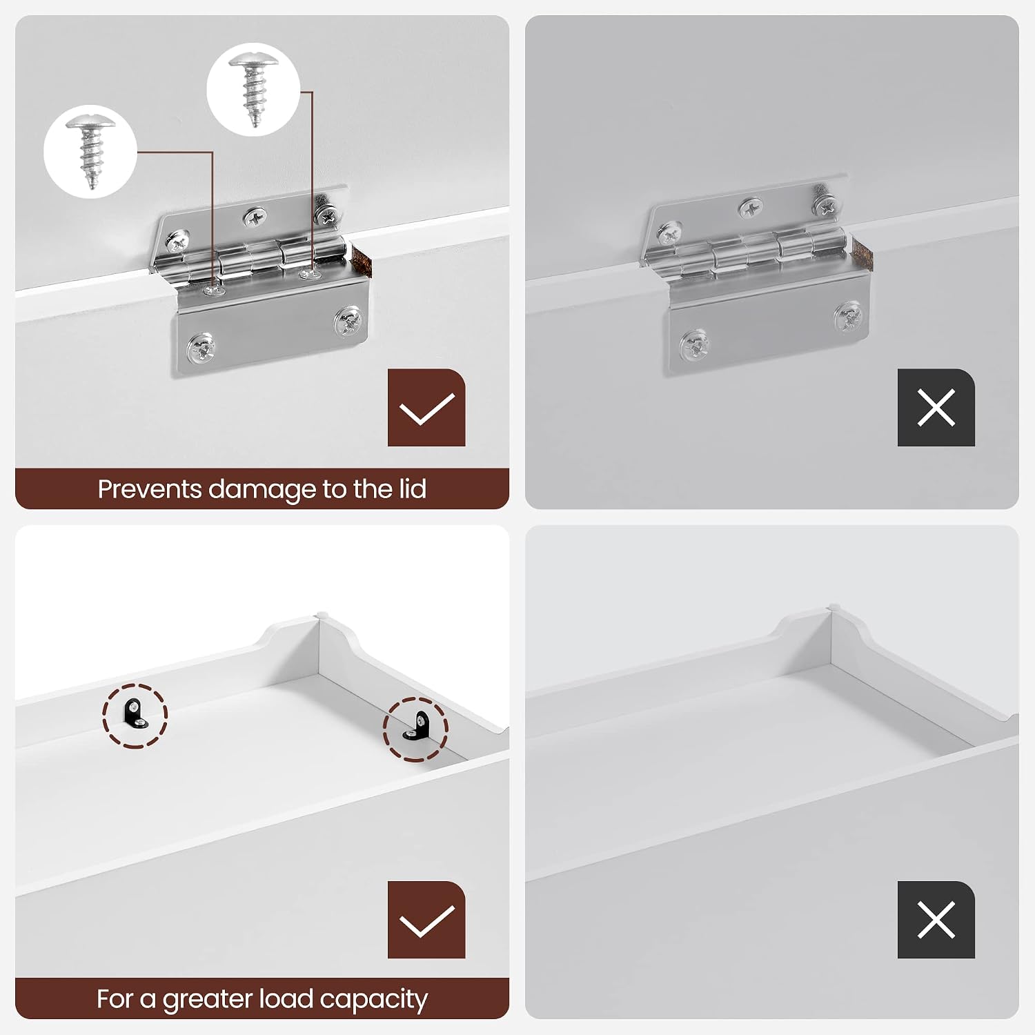 Thumbnail 6 de VASAGLE Storage Bench, 39.4 Inches Wide