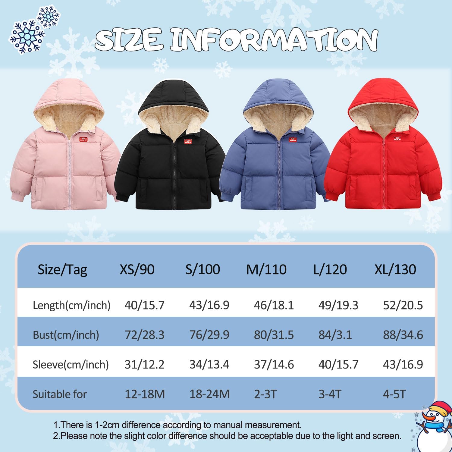 Thumbnail 4 de Kids4ever Winter Coat for Kids with Hood
