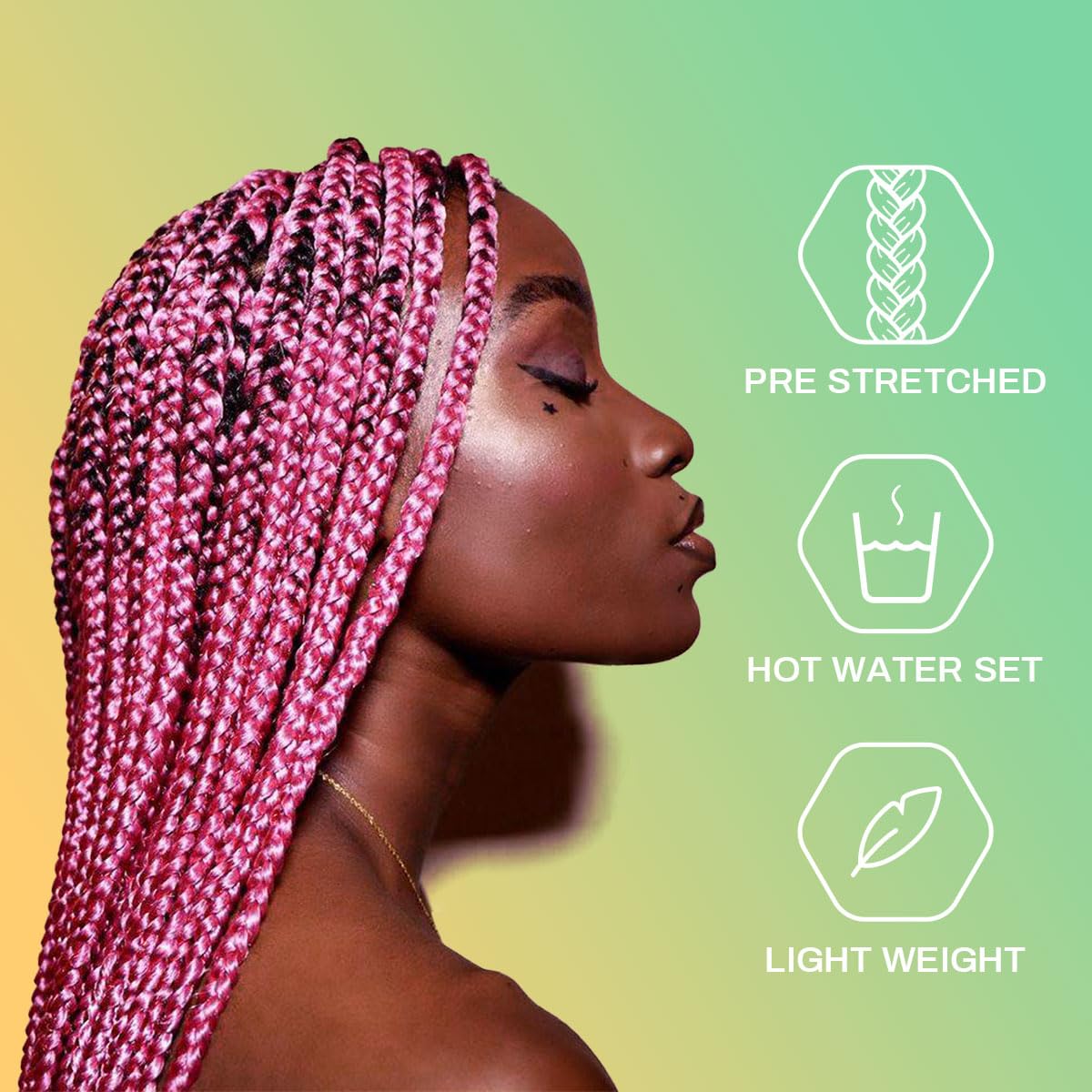 Thumbnail 4 de Aooffut Braiding Hair Extensions, 26-Inch