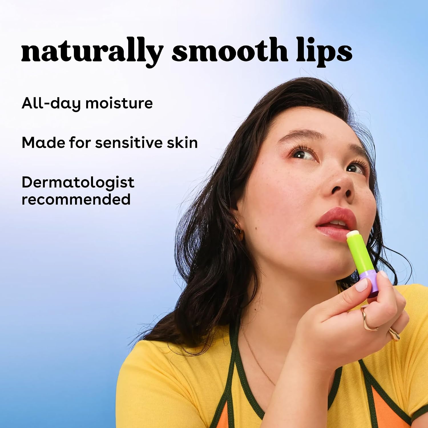 Detalle de eos 100% Natural & Organic Lip Balm Trio (Vanilla Bean, Sweet Mint, Strawberry Sorbet) — Sensitive Skin, 3-Pack