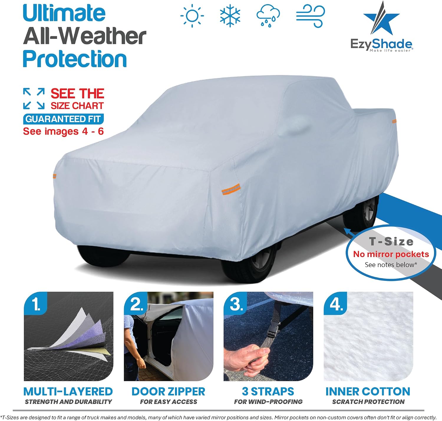 Thumbnail 1 de EzyShade 10-Layer Truck Cover for All-Weather Protection