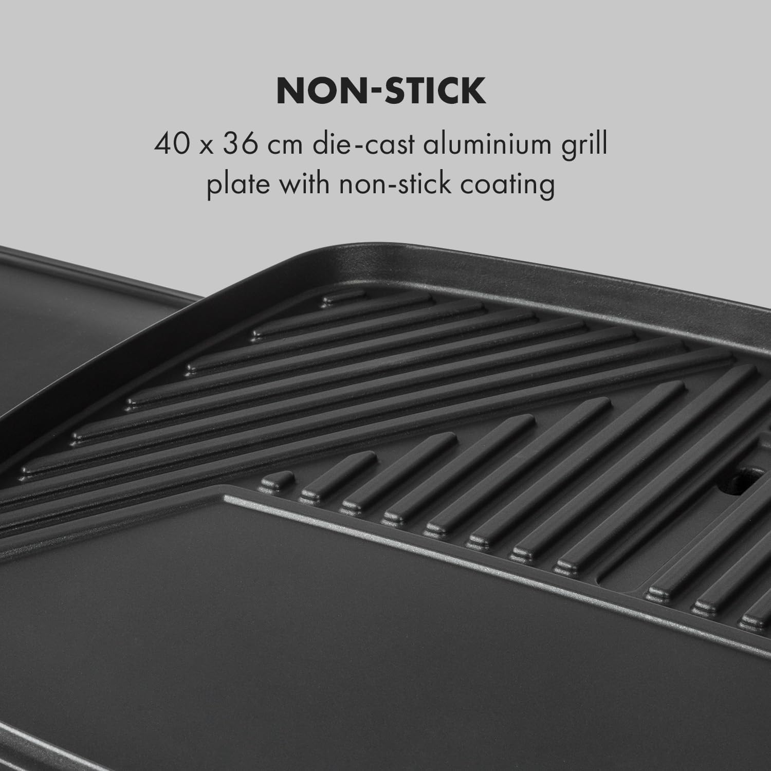 Thumbnail 3 de Klarstein Gatsby Electric Grill, 2000 W, 40 x 36 cm Non-Stick Plate