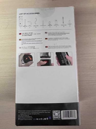 Detalle 2 de LENSGO SMOKE GO : machine à fumée portable 30W – 5 modes pour photo et vidéo