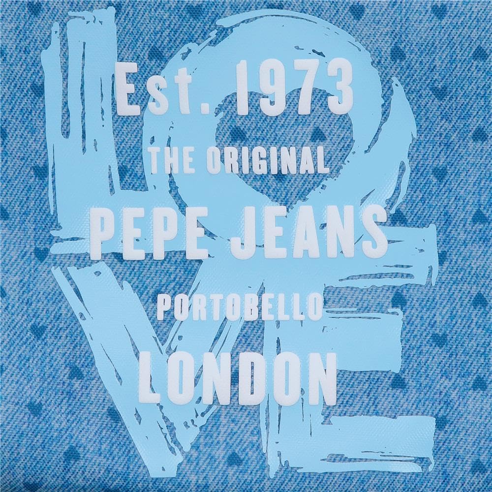 Thumbnail 5 de Pepe Jeans Noni Denim Astuccio Triplo Blu in poliestere con 3 scomparti