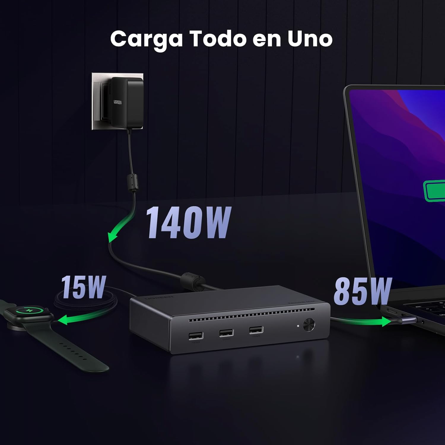 Thumbnail 4 de UGREEN Revodok MAX 208 Docking Station TB4 8 en 1