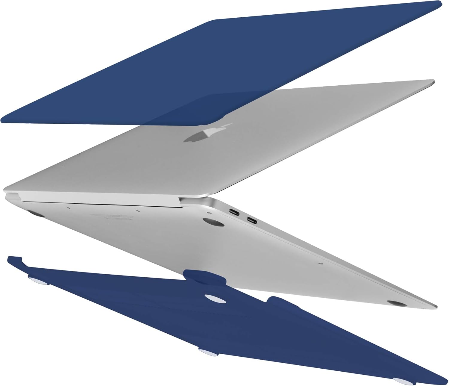 Detalle de TECOOL Funda para MacBook Air M1 y Retina 13" Azul Marino