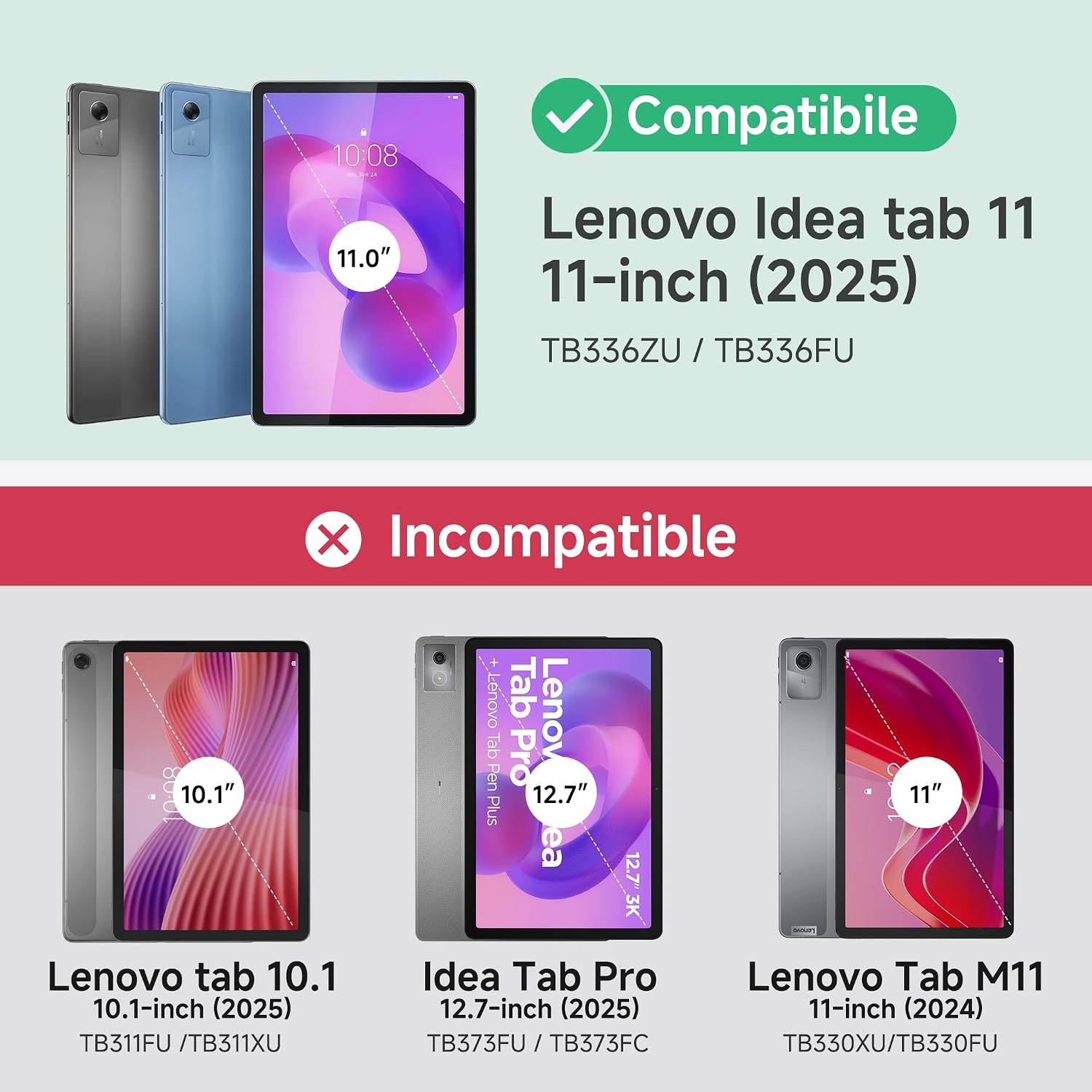 Detalle de CACOE Custodia Lenovo Idea Tab 11 2025