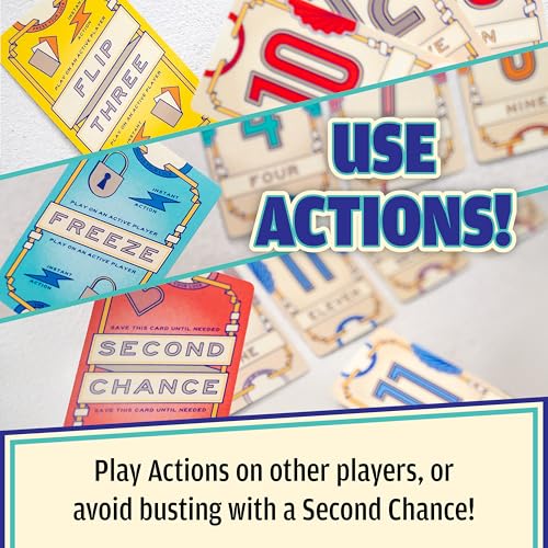 Detalle 2 de USAopoly Flip 7: A Quick-Wire Press-Your-Luck Card Game for 3+ Players