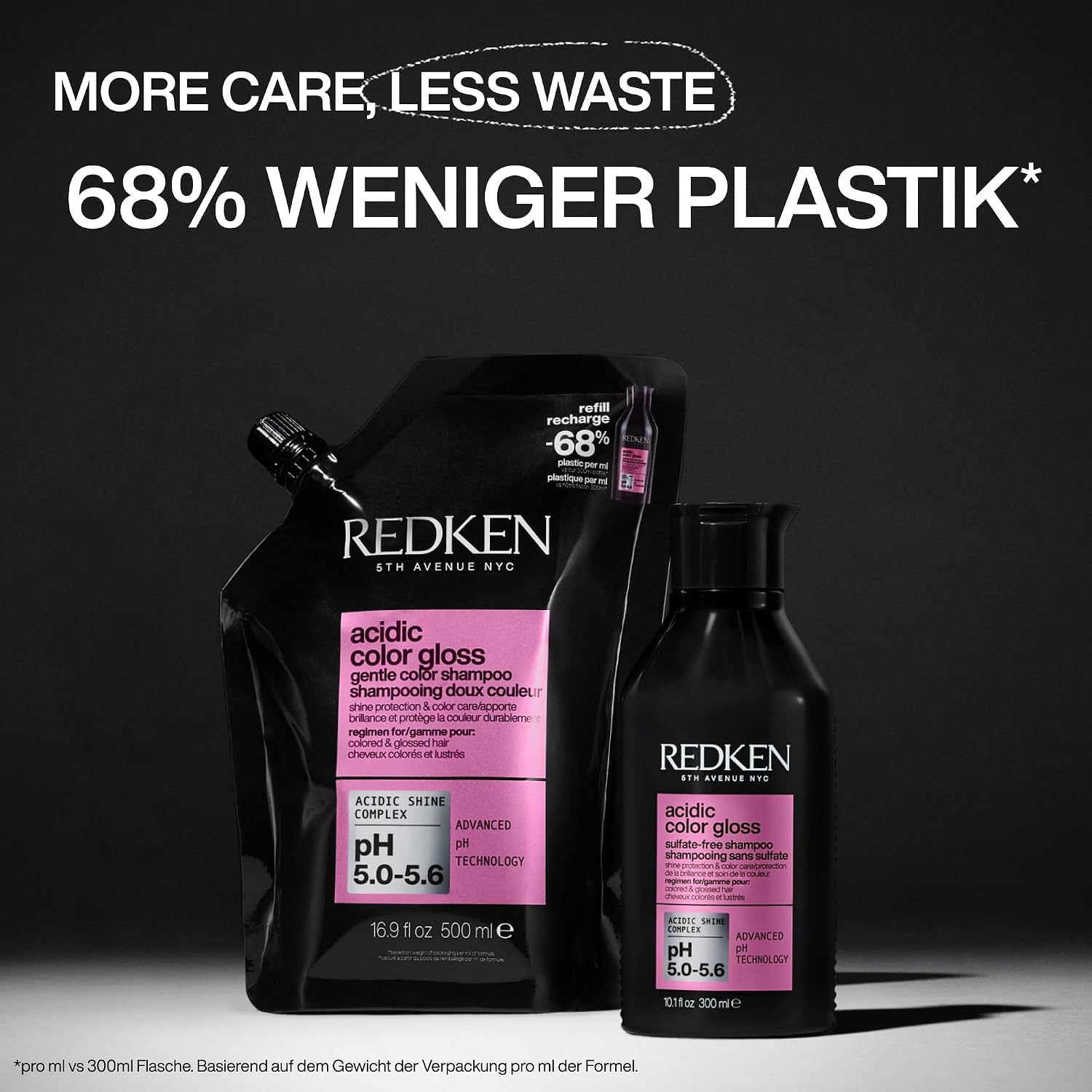 Detalle 2 de Redken Acidic Color Gloss Pflegendes Shampoo für gefärbtes Haar – Reinigung & Farbschutz