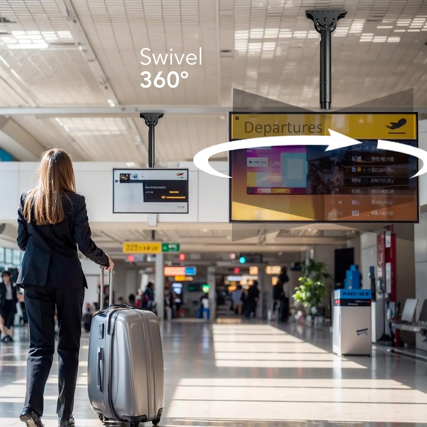 Thumbnail 1 de AX WABER AX11TB01 ceiling TV mount 110lbs