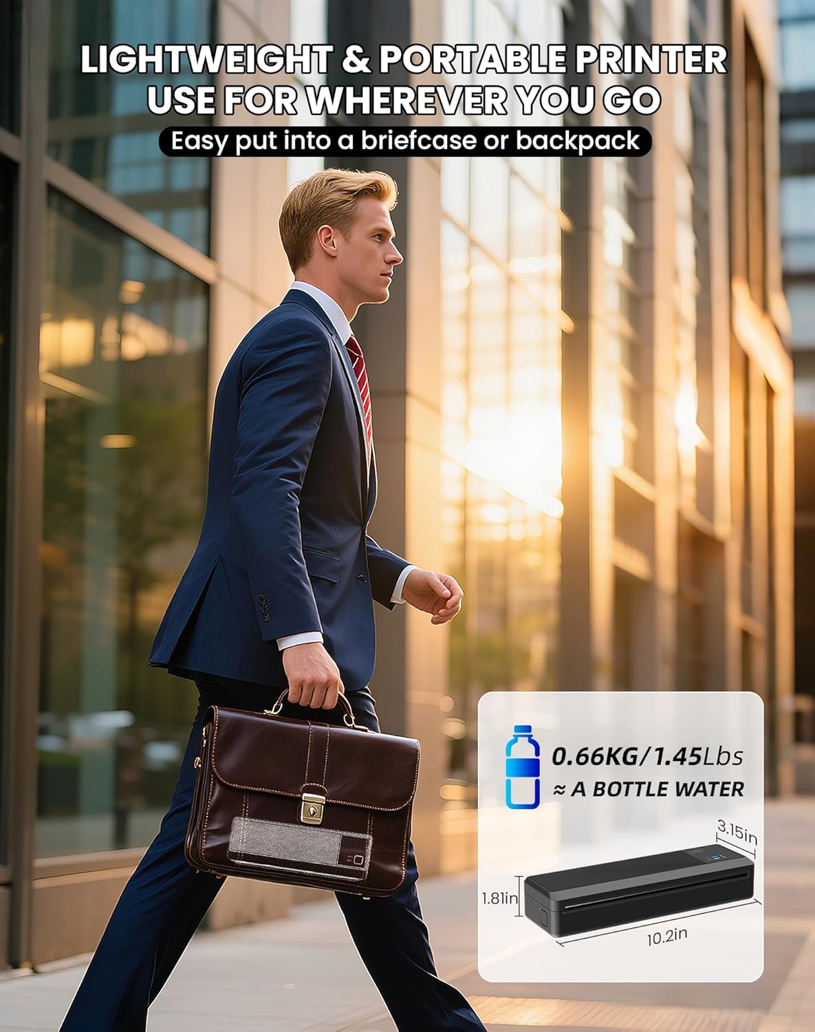 Detalle 2 de vretti Portable Printer Wrieless, P83 Inkless Printer