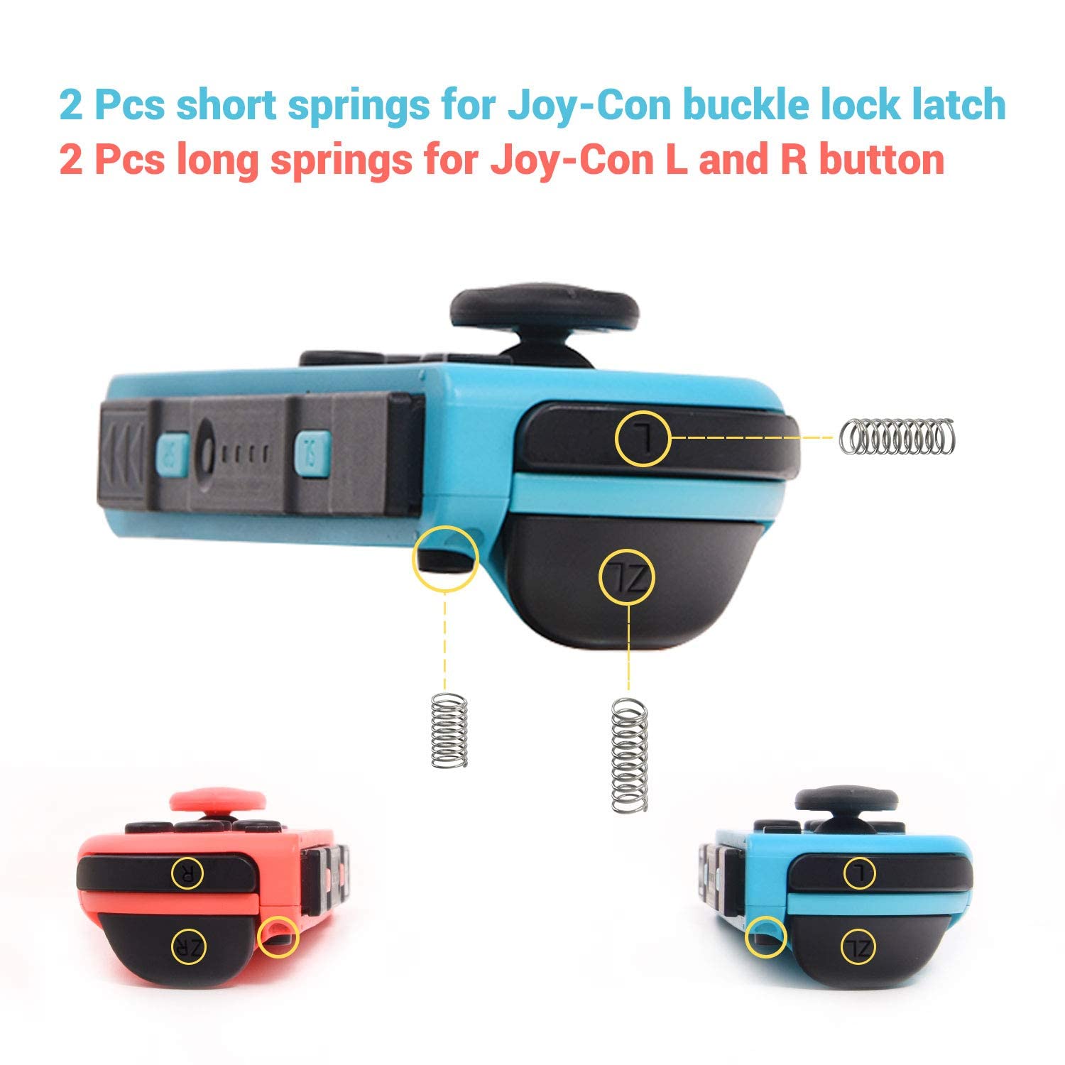 Detalle de LONANDY 4 Pack Joycon Joysticks Replacement Kit for Nintendo Switch Family