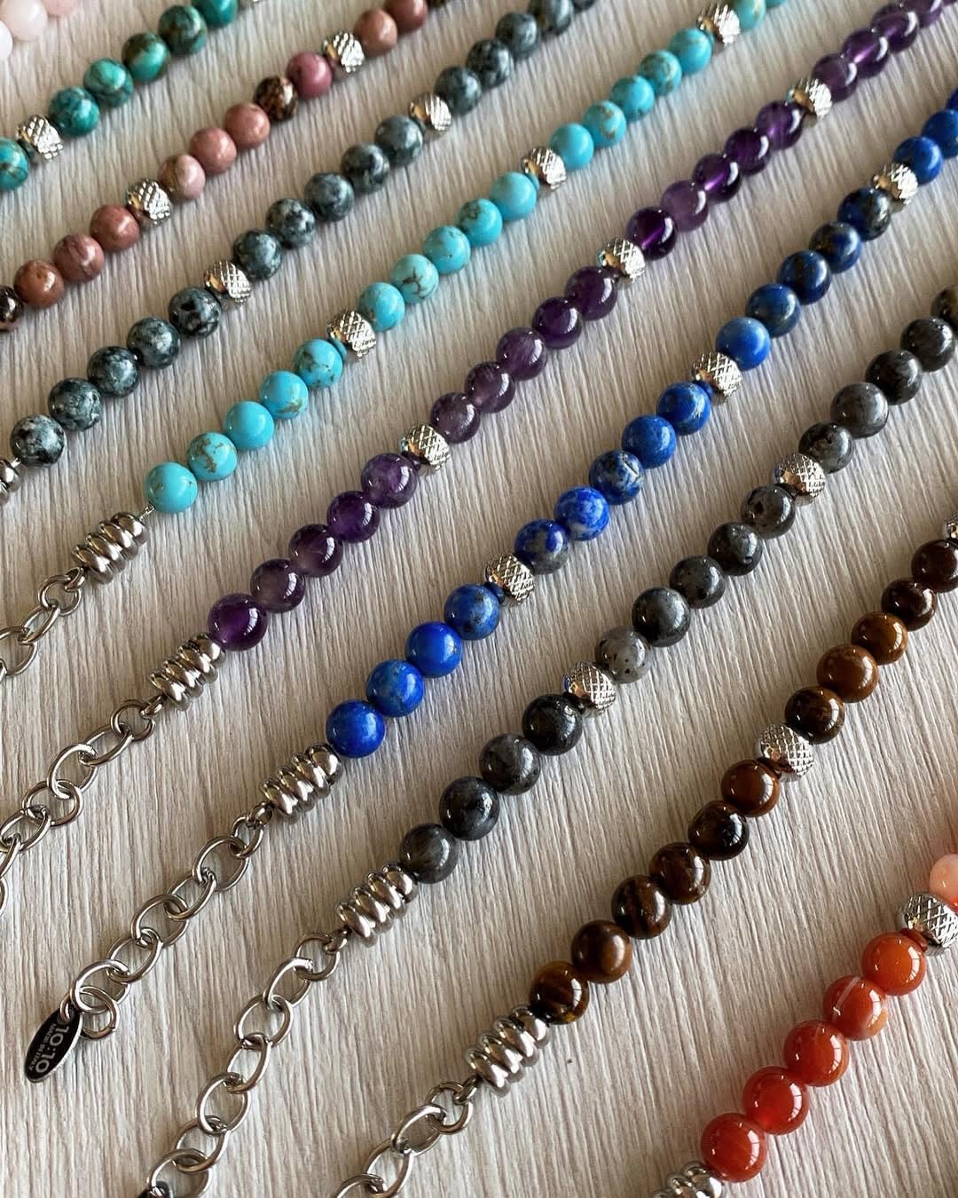 Thumbnail 3 de 10:10 Bracciale turchese africano 6 mm