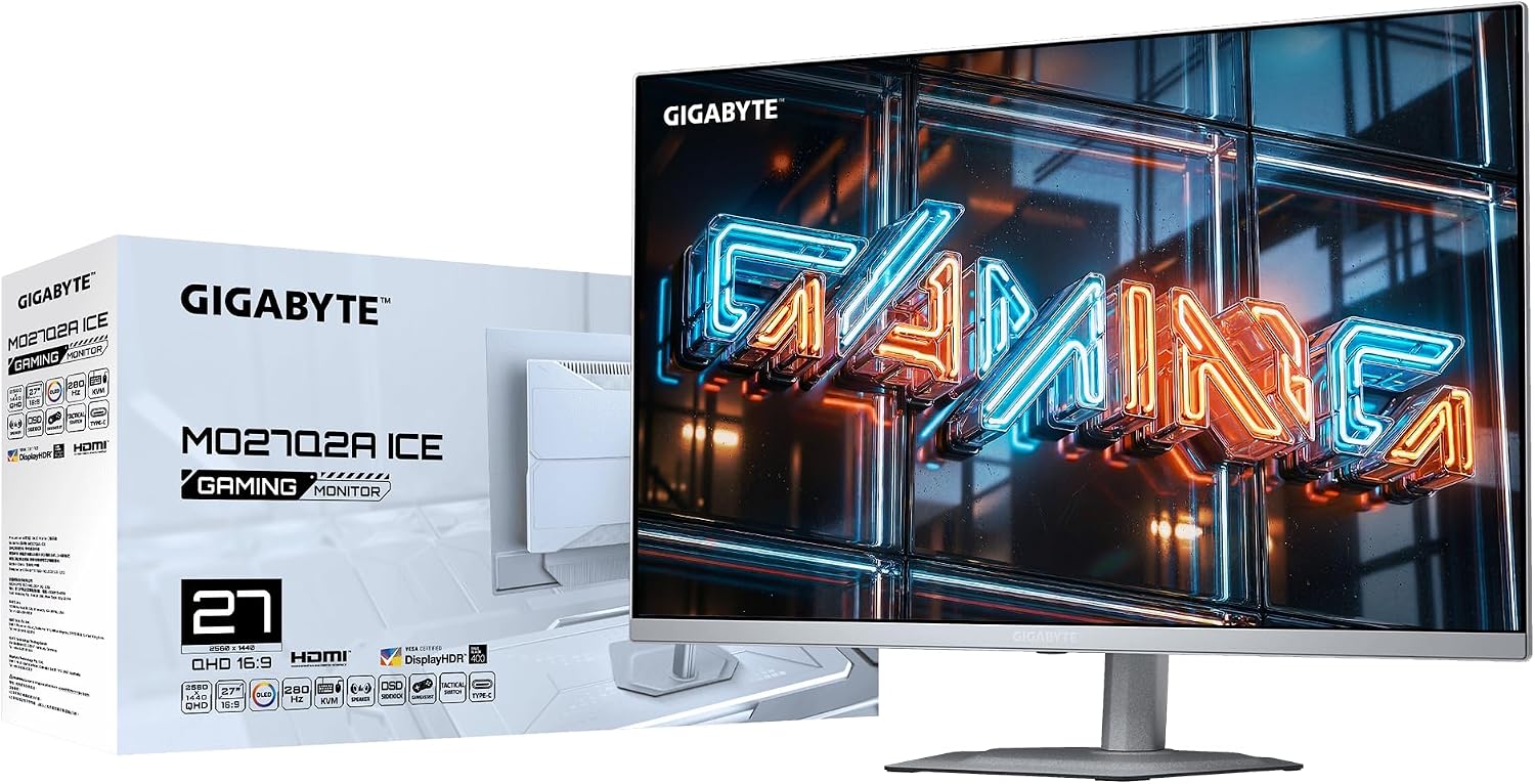 Thumbnail 6 de Gigabyte MO27Q2A Ice: 27" OLED-Gaming-Monitor mit 2K QHD, 280 Hz, HDR True Black 400