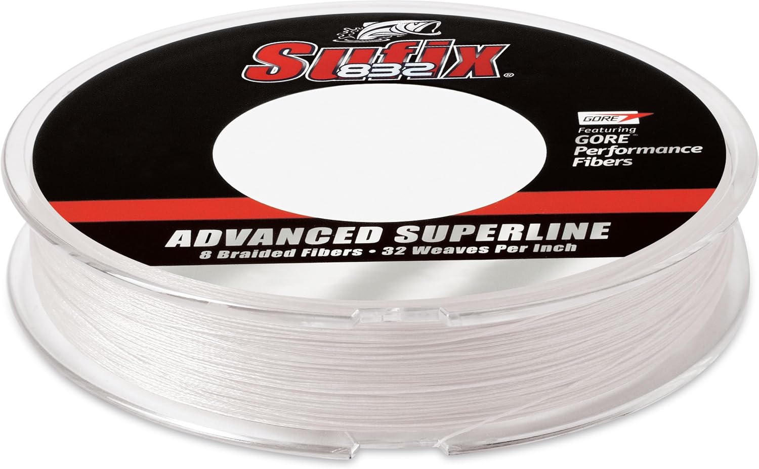 Detalle de Sufix 660-010GH 832 Braid Fishing Line, 10 lb, Ghost, 150 Yds