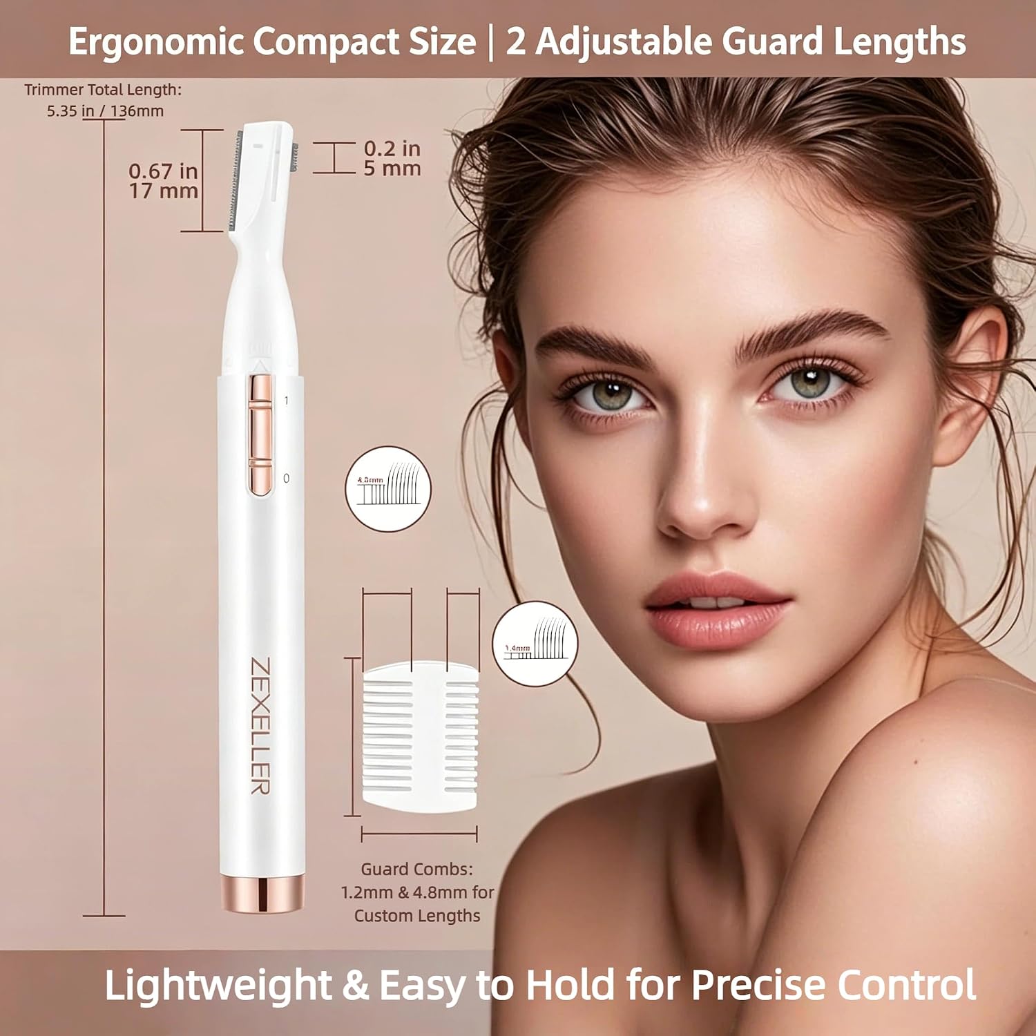 Thumbnail 4 de ZEXELLER Eyebrow Trimmer with Stainless Steel Blade