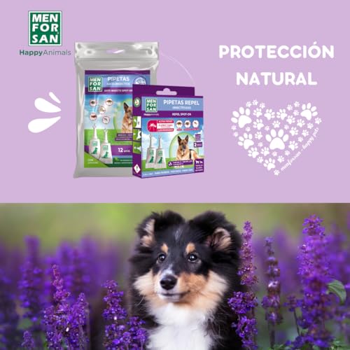 Thumbnail 7 de MENFORSAN Pipetas Anti-Insectos para Perros con Margosa, Geraniol y Lavandino (2 unidades, 1,5 ml cada una)