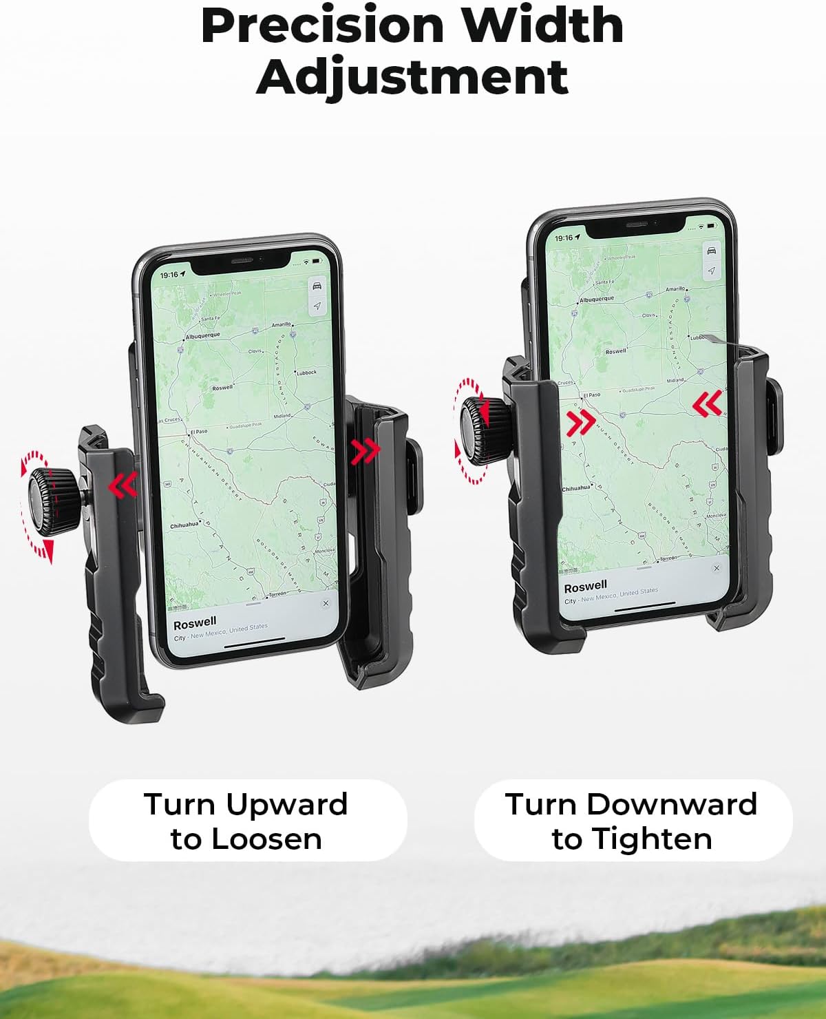 Thumbnail 4 de KEMIMOTO Golf Cart Handyhalterung – 360° drehbar mit Stoßdämpfung und magnetischer Befestigung