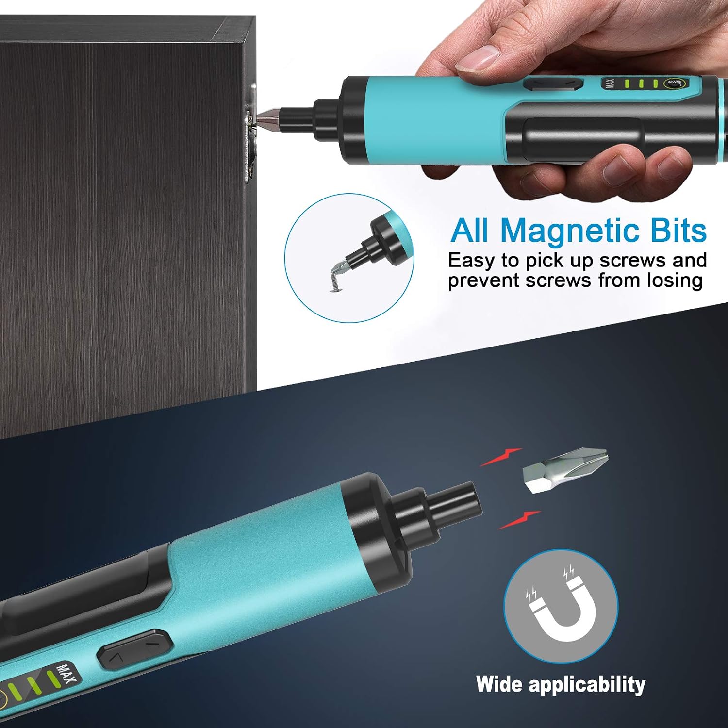 Detalle de Kiprim ES2 4V cordless screwdriver