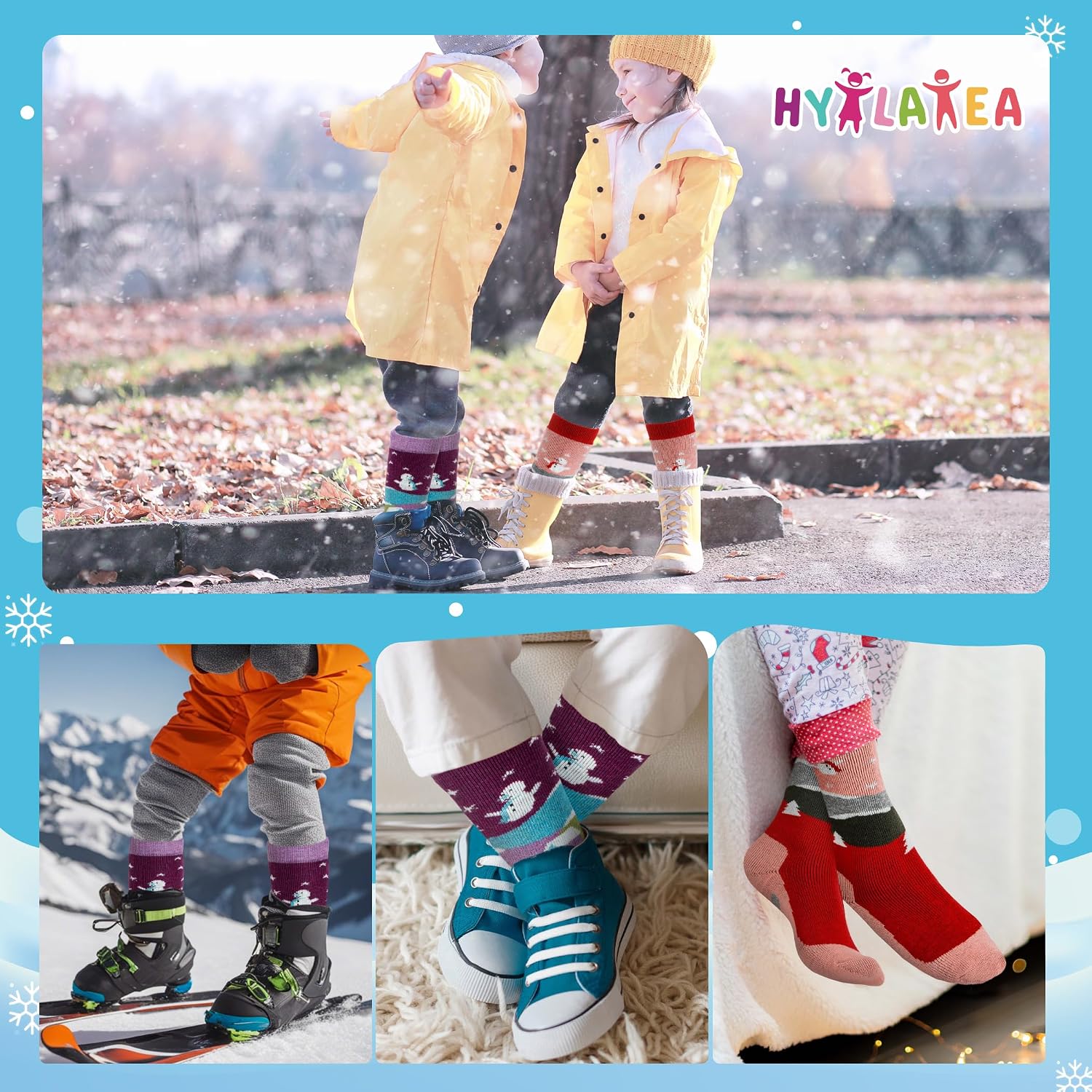 Thumbnail 5 de Hylaea Merino Wool Ski Socks for Kids ⚡
