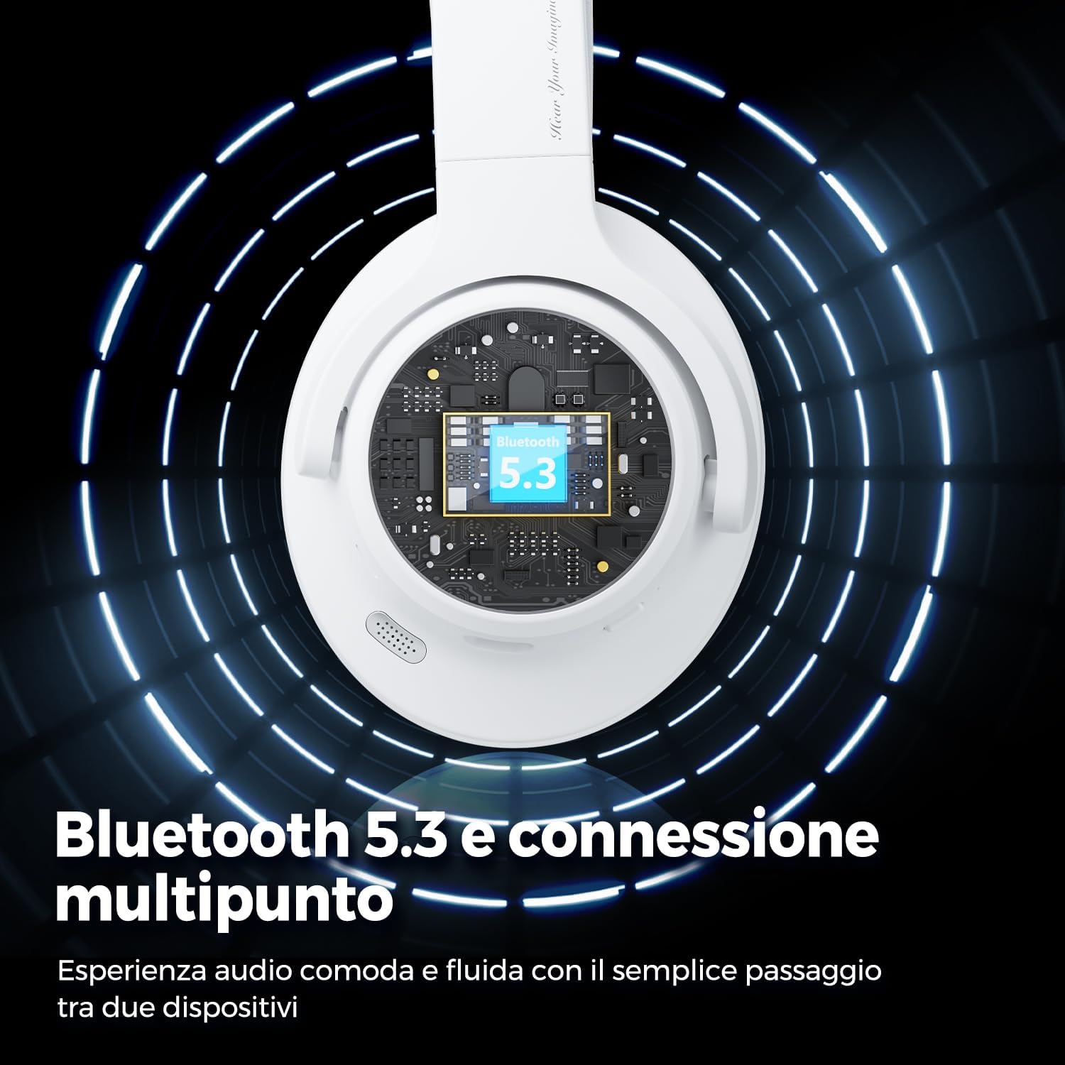 Thumbnail 5 de SoundPEATS Space Cuffie Wireless Bluetooth 5.3 123 Ore