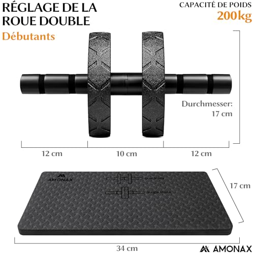 Thumbnail 3 de Amonax Roue Abdominale Convertible – Ab Roller Wheel pour Musculation à la maison
