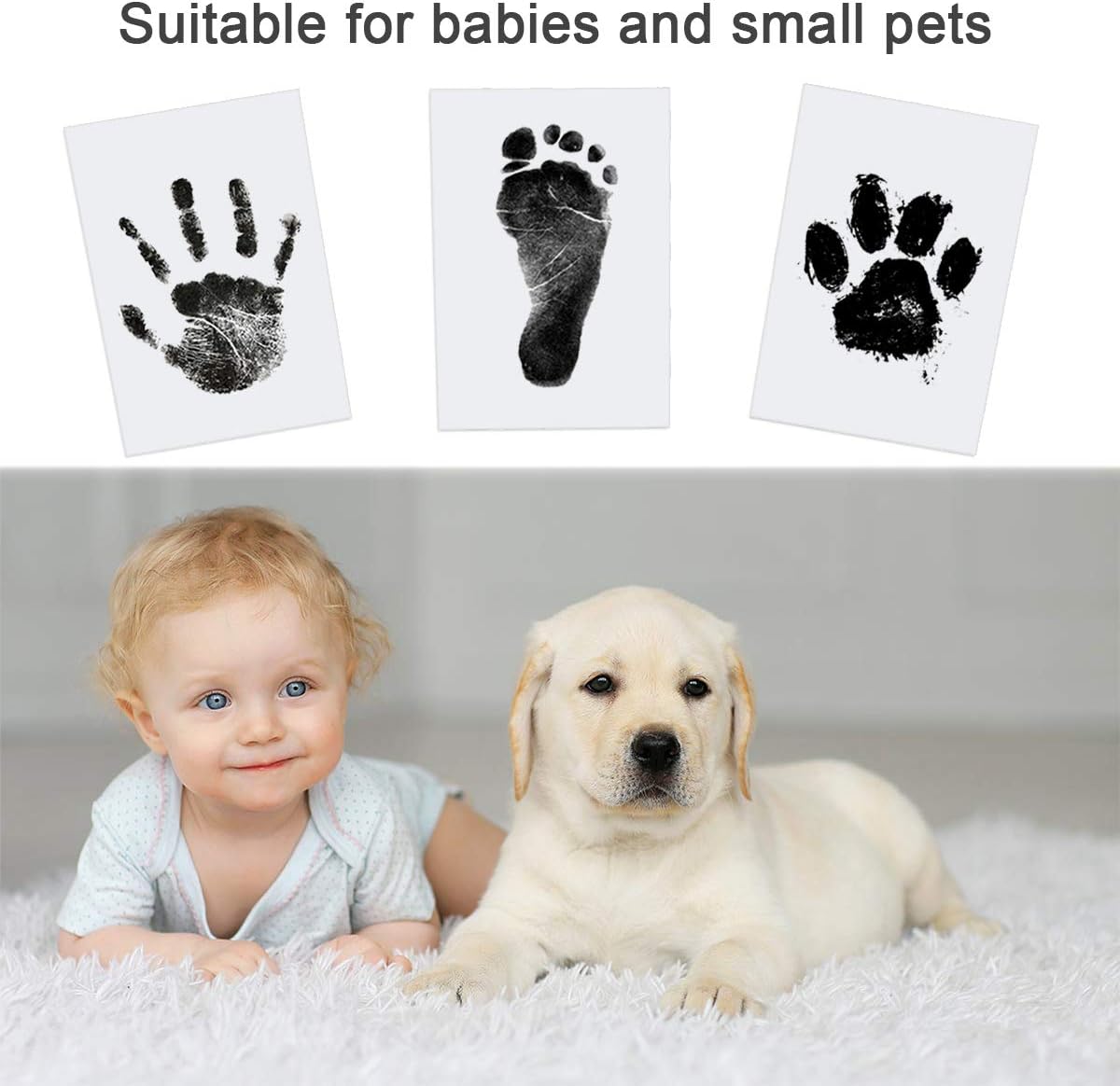Thumbnail 5 de Nabance Baby Handprint Kit 6 keepsake cards